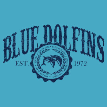 Blue Dolfins - Core Fleece Pullover Hooded Sweatshirt Design