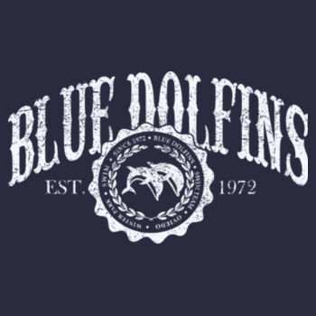 Blue Dolfins - Beach Wash ® Garment Dyed Tee Design
